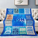 Axyaa Best Son Ever Throw Blanket