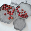 Axya Hexagon Jewelry Storage Tray - Elegant Desktop Decoration and Dessert Plate