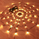 Axyaa Spider Web Light String: Halloween Indoor/Outdoor Ghost Festival Decoration