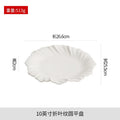 Axyaa Ceramic Dessert Bowl and Salad Plate Set