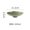 Axyaa Ceramic High-Footed Seafood Sashimi & Sushi Plates Set - Retro Restaurant Tableware