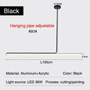 Axyaa Dimmable LED Pendant Lights Chandelier Creative Modern Minimalism Kitchen Bar Decor