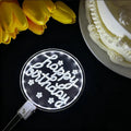 Axyaa LED Cake Topper Night Light, Happy Birthday & Valentine's Day Cake Decoration
