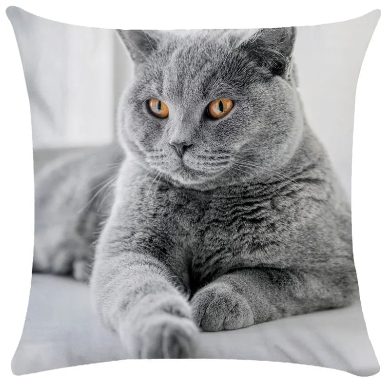 Axyaa Cute Cat Pillowcase Bubble Black  Kids Gift Decor Custom