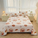 Axyaa Cartoon Panda Flannel Blanket Set with Pillowcases for Sofa Bed Bedspread