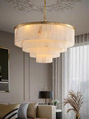 Luxury Marble Chandelier by Axyaa: Modern Living Room Pendant Lamp Fixture