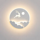 Axyaa LED Cloud Stars Moon Wall Lamp for Kids' Room and Bedroom Aesthetic Lighting