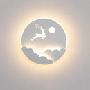 Axyaa LED Cloud Stars Moon Wall Lamp for Bedroom Kids Creative Decor
