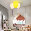 Axyaa Nordic Glass Ceiling Light Colored Ballon Lamp Children's Design Unique Bedroom Lighting