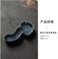 Axyaa Zen Ceramic Tea Tray: Ancient Style Pastry & Fruit Tray for Home Snacks
