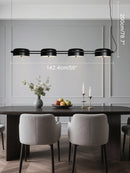 Axyaa Black Pendant Lights for Dining Room Bar Rotatable LED Chandelier
