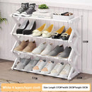 Axyaa Simple X-Shaped Shoe Rack Storage Shelf for Dorms & Doorways