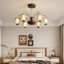 Axyaa Vintage Style LED Chandelier for Living Room, Bedroom, and Study Room