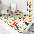 Axyaa Kitchen Absorbent Mat: Anti-skid, Quick Drain Pad for Dishes, Tableware, Bathroom.
