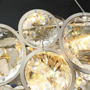 Axyaa Luxury Crystal Chandelier LED Pendant Lamp Home Decor Lighting