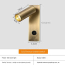 Axyaa Nordic LED Wall Lamp With Switch, USB Bedside Wall Light