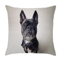 Axyaa Cute Pet Puppies Black and White Art Peach Skin Pillowcase