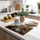Axyaa Vintage Flower Plant Vase Drying Mat Absorbent Non-Slip Placemat