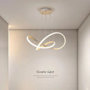 Modern Nordic LED Pendant Light by Axyaa for Home, Aluminum Line Design with Remote Dimming