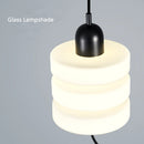 Axyaa Modern Black Glass Pendant Sconces LED Chandelier
