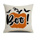 Axyaa Halloween Skull Head Pumpkin Pillow Covers for Horrible Holiday Home Decor