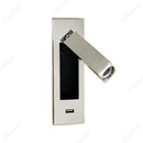 Axyaa LED Wall Lamp with Switch, Adjustable Angle, USB Rechargeable