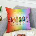 Axyaa Rainbow High Pillowcases 45*45 Decorative Cushion Covers for Home Décor