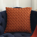 Axyaa Sueded Diamond Pattern Pillow Cover in Sunset Tones