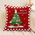 Axyaa Christmas Red Joyful Pillow for Bedroom & Living Room Decor