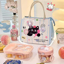 Axyaa Kawaii Thermal Lunch Bag- Cute Portable Bento Pouch for Women, Girls, Kids