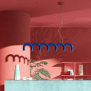 Axyaa LED Macaron Chandelier: Multi-color Metal Design for Kitchen, Bar, Restaurant Lighting