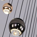 Axyaa Modern LED Staircase Chandeliers for Living Room Hanging Light