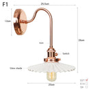 Axyaa Glass LED Wall Sconce Lights - Scandinavian Classic Design