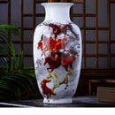 Axyaa Chinese Ceramic Vase Ornaments for Office, Home, Store Decor & Furnishing