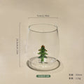 Axyaa 3D Animal Glass Cup, 350ml, Christmas Theme, Cartoon Animal Shape