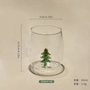 Axyaa 3D Animal Glass Cup, 350ml, Christmas Theme, Cartoon Animal Shape