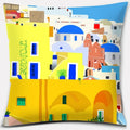 Axyaa Santorini Series Pattern Pillowcase Square Cushion Cover Home Sofa Decor