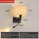 Axyaa Fabric LED Wall Lamp Modern Design for Bedroom Living Room Stair Corridor