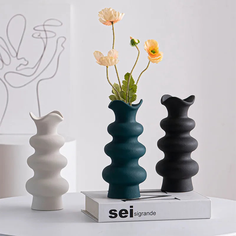 Axya Modern Ceramics Vases for Stylish Home and Office Decor
