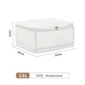 Axyaa Large Folding Storage Box for Cosmetics, Shoes, Clothes - Washable & Moisture-Proof