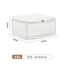 Axyaa Large Folding Storage Box for Cosmetics, Shoes, Clothes - Washable & Moisture-Proof