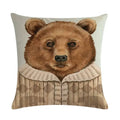 Axyaa Animal Body Pillow Case Linen Seat Cover for Home or Office Decor 45*45cm