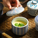 Axyaa Vintage Ceramic Stew Pot with Lid - Small Sized Soup & Dessert Bowl