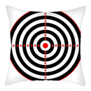 Sword Target Pattern Cushion Cover 45X45cm by Axyaa - Realistic Art Print Home Decor Pillowcase