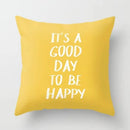 Yellow Giraffe Design Throw Pillow Cover for Home Decor by Axyaa
