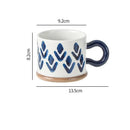 Axyaa Hand-painted Ceramic Mug 400ML Large Capacity Drinking Cup