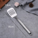 Axyaa Stainless Steel Kitchen Utensils Set for Cooking, Ladle, Spoon, Colander, Spatula