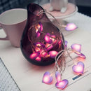 Axya Heart LED String Lights Pink Purple