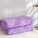 Axyaa Jacquard Cotton Towel Blanket: Soft, Breathable Bedspread for Adults & Kids