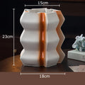 Axyaa Ceramic Vase Plant Pot Floral Vases Room Decor Aesthetic Ornaments